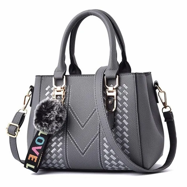 Embroidery Messenger Leather Women Handbags