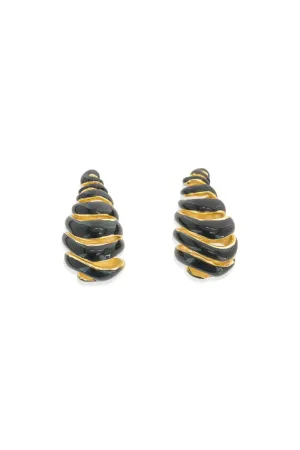 Enamel Swirl Earrings