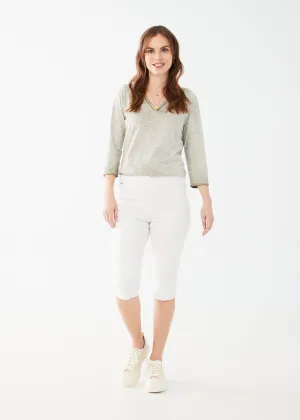 Euro Twill, Pull-On Pedal Pusher Pants