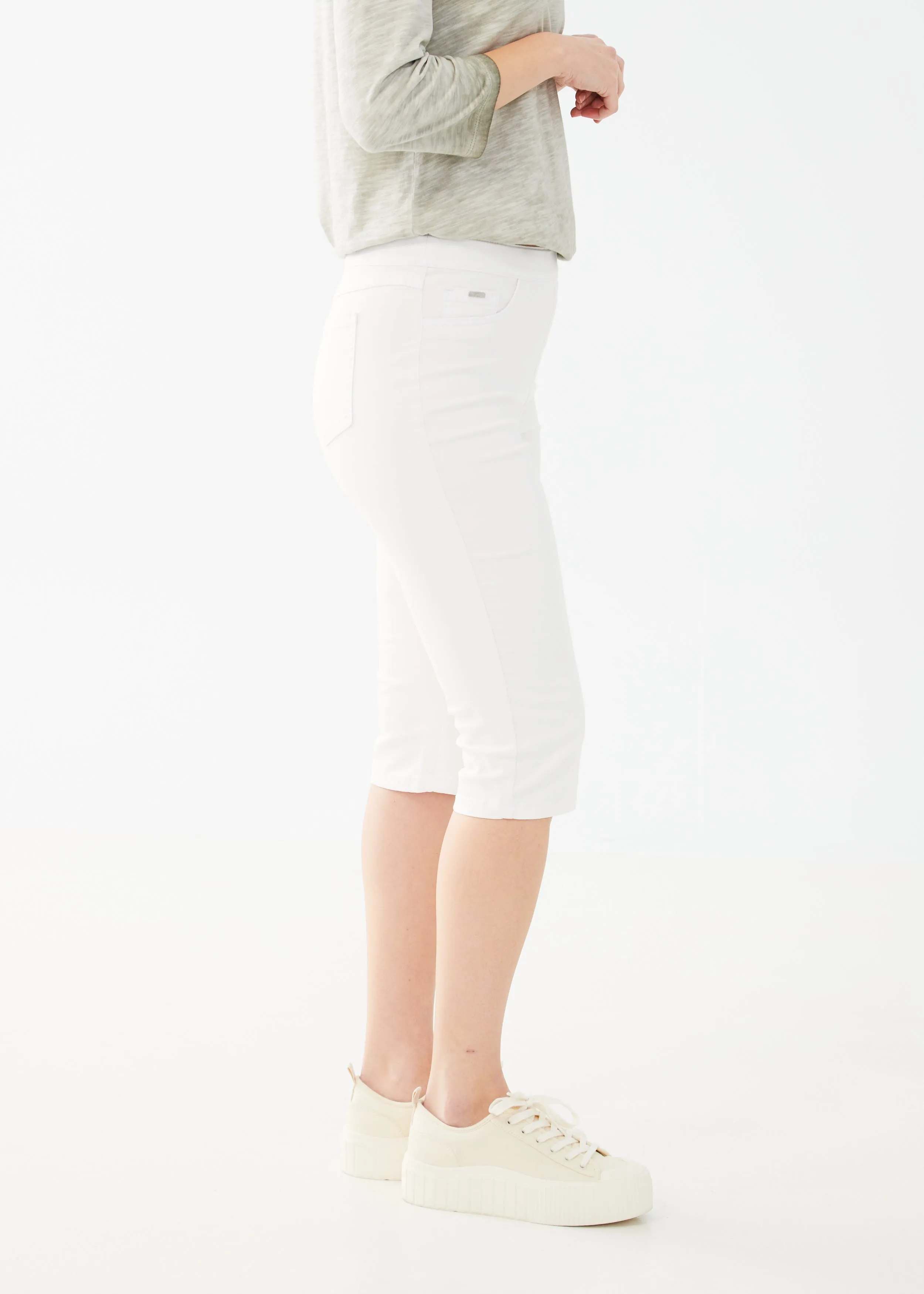 Euro Twill, Pull-On Pedal Pusher Pants