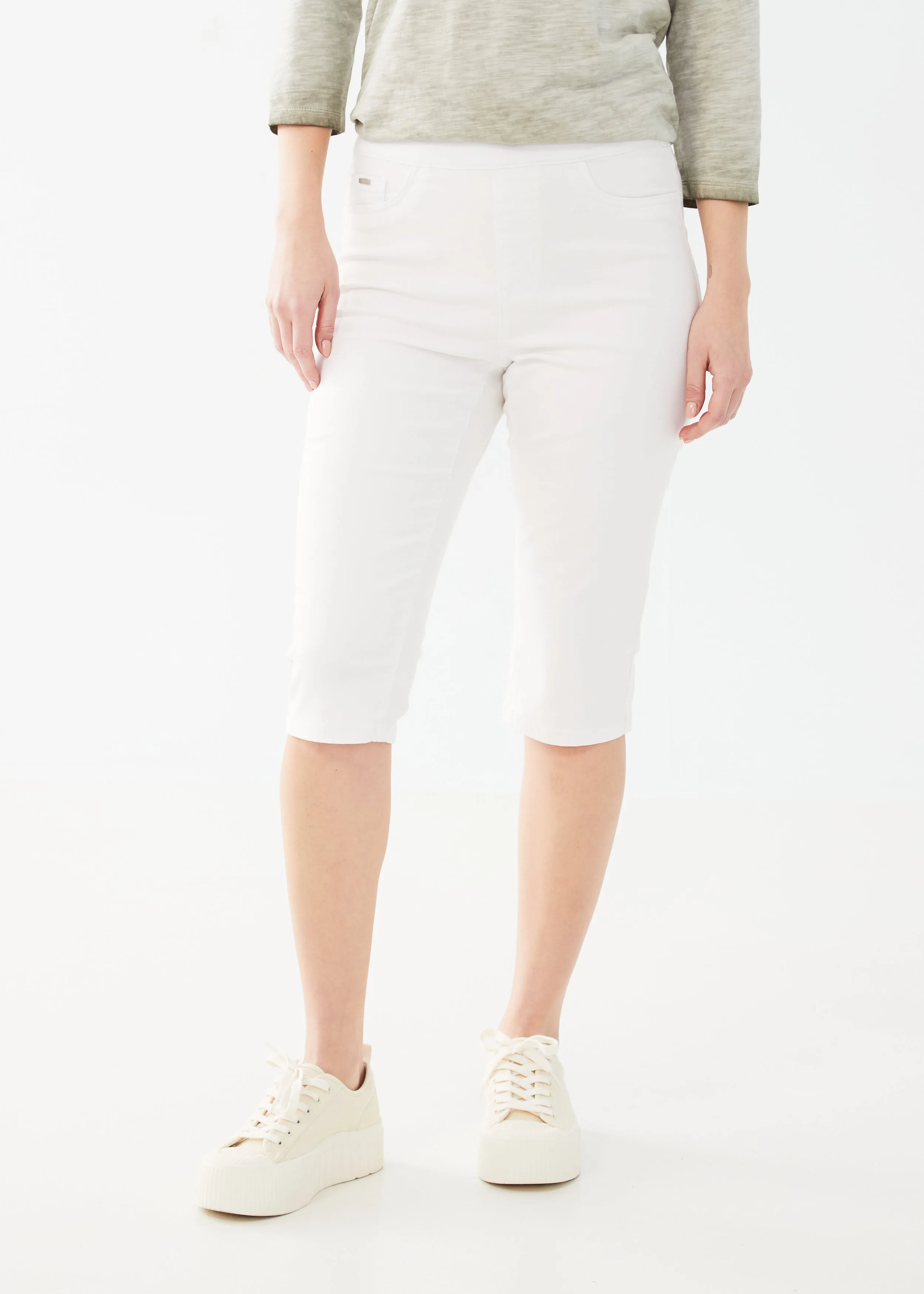 Euro Twill, Pull-On Pedal Pusher Pants
