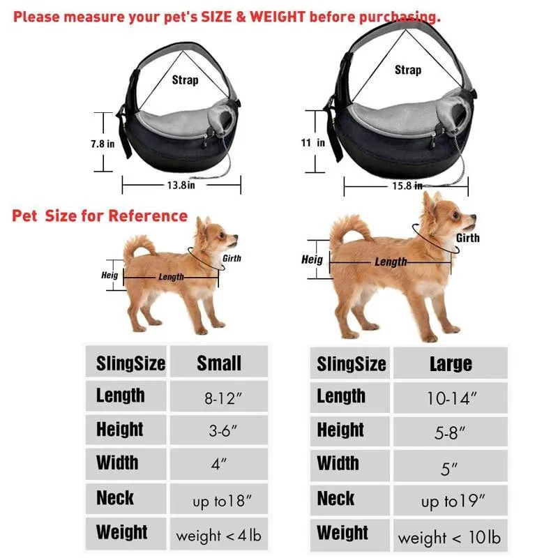 Expandable Sling Dog & Cat Carrier, Small
