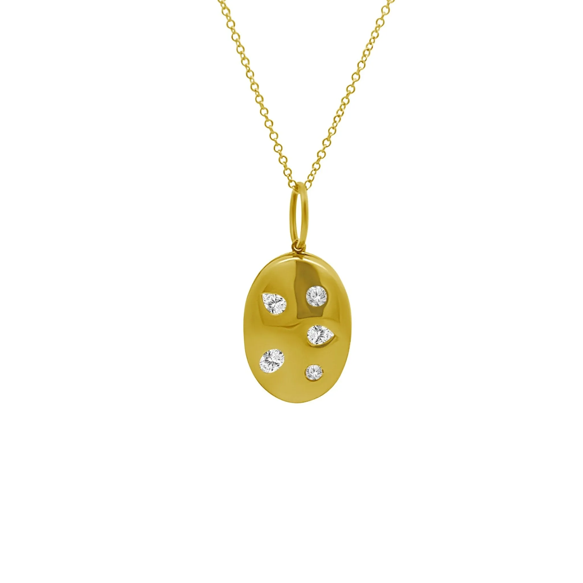Fancy Shape Diamond Inlay Charm