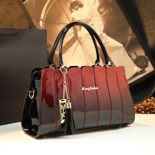 Fashion Atmospheric Patent Leather  Handbag