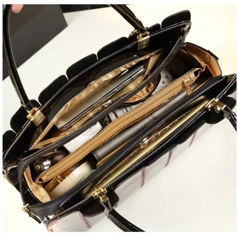 Fashion Atmospheric Patent Leather  Handbag