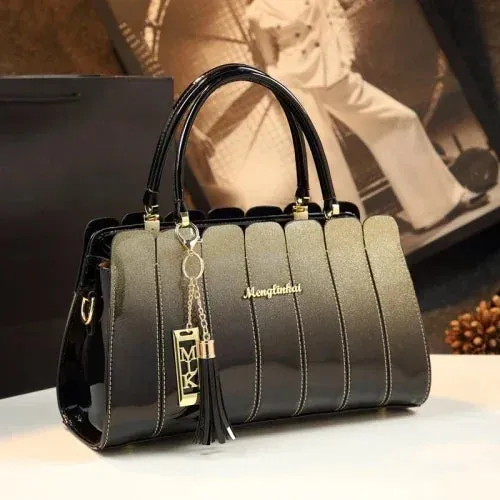 Fashion Atmospheric Patent Leather  Handbag