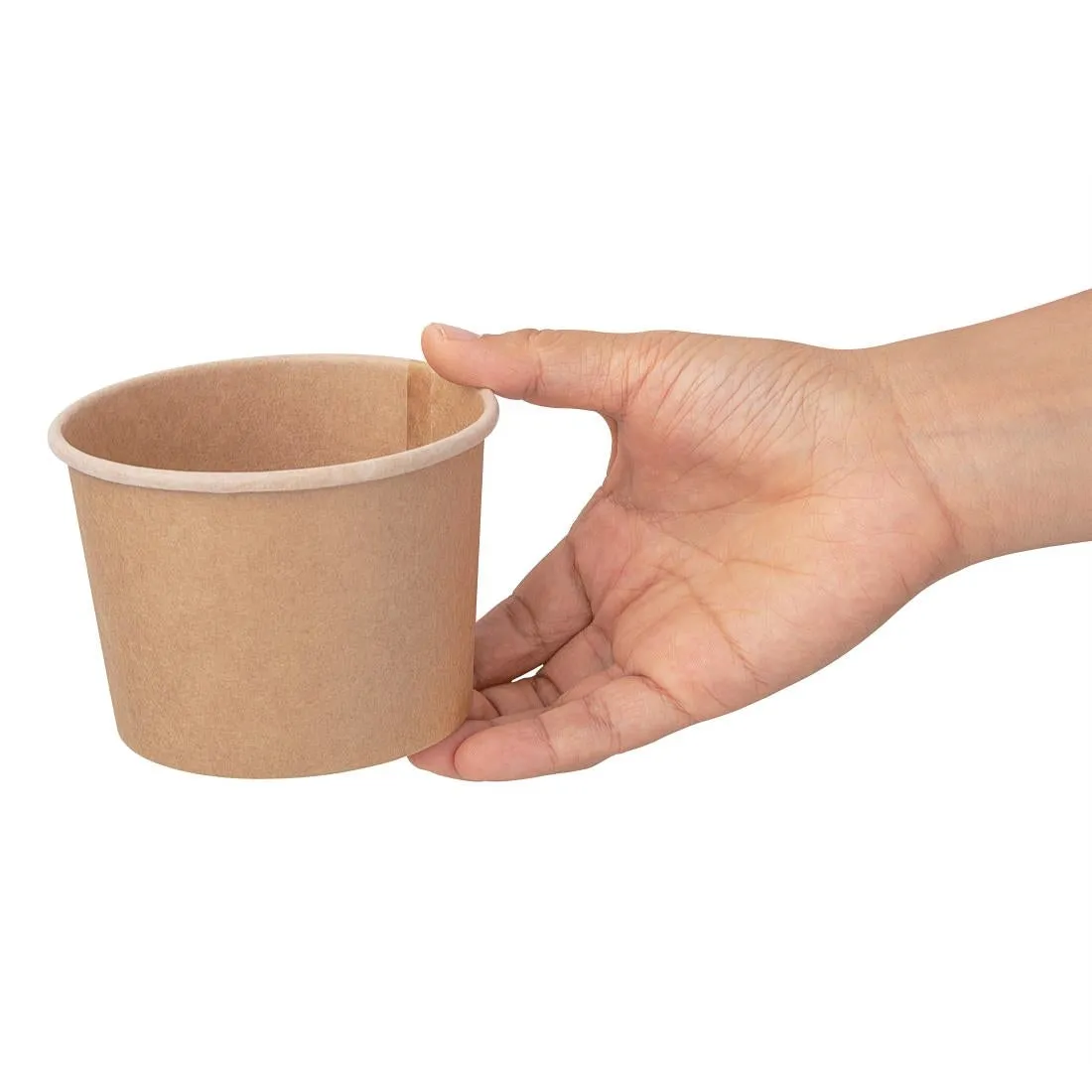 FB162 Fiesta Green Compostable Soup Containers 98mm 340ml / 12oz (Pack of 500)