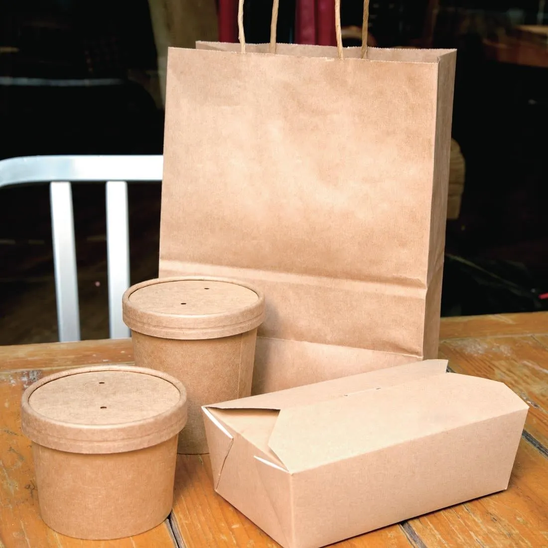 FB162 Fiesta Green Compostable Soup Containers 98mm 340ml / 12oz (Pack of 500)