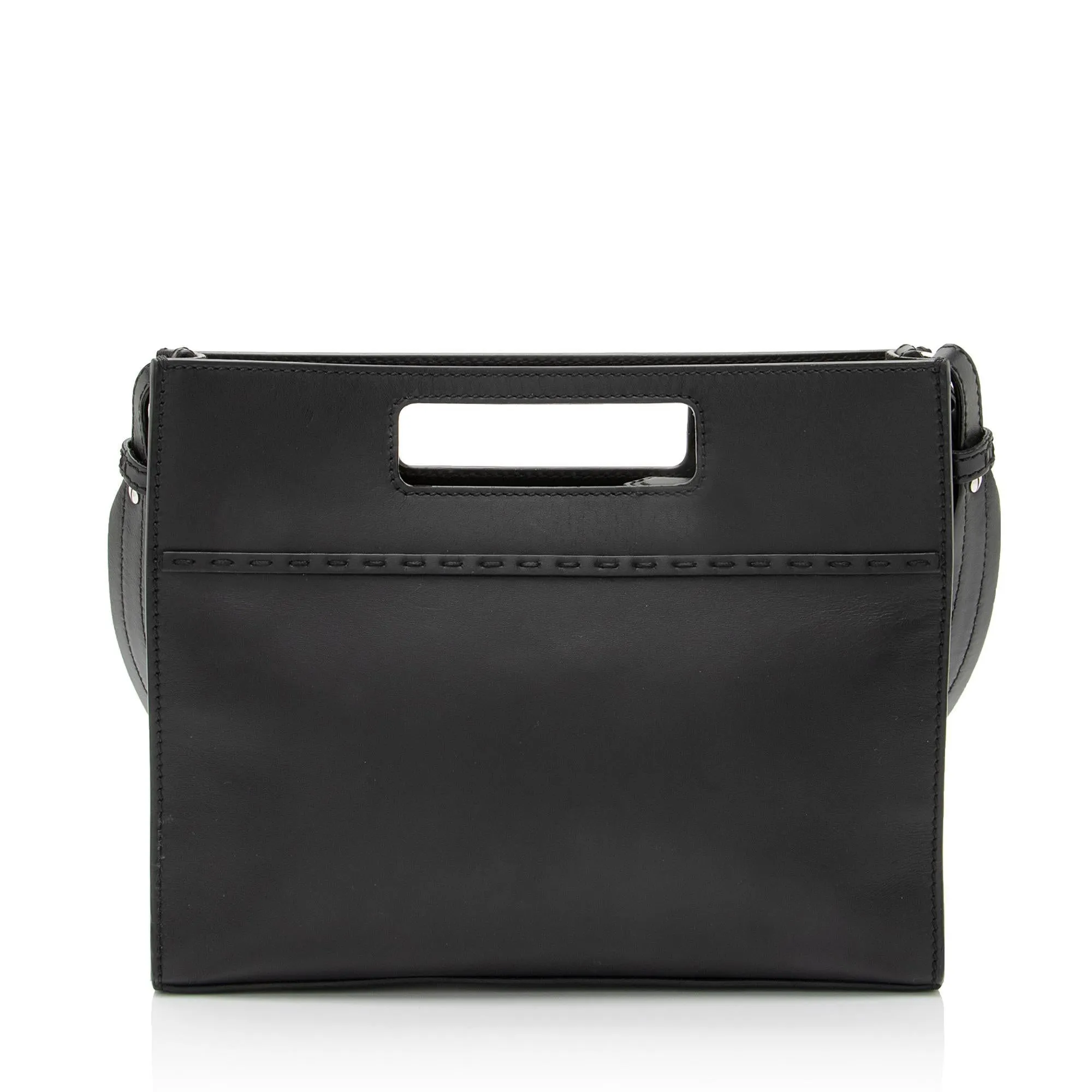 Fendi Calfskin Cutout Handle Mini Shopper Tote (SHF-4Nys6a)