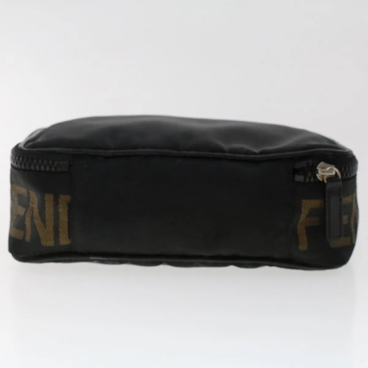 FENDI Hand Bag Nylon Black  fm2555