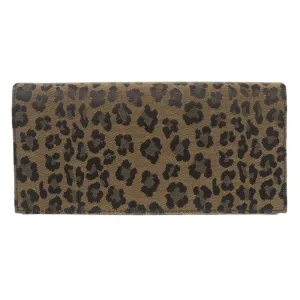 FENDI Long Wallet Purse 8M0000 Canvas, Leather beige