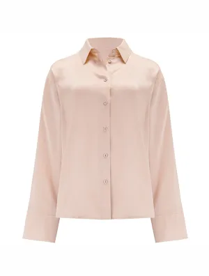Fleur Du Jour Blush Silk Shirt