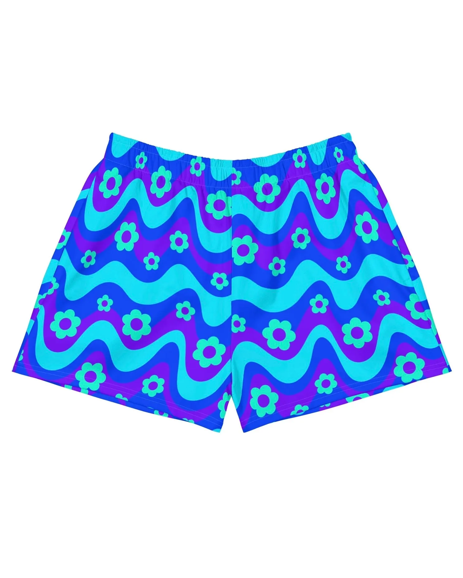 Flower Power Blue Shorts