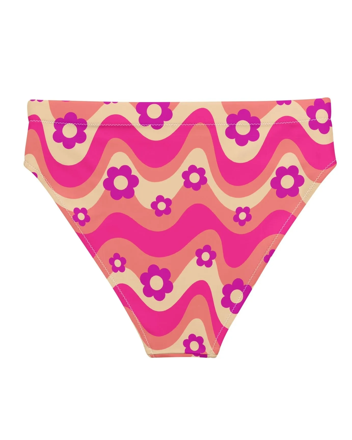 Flower Power Pink Recycled High Waisted Bottoms