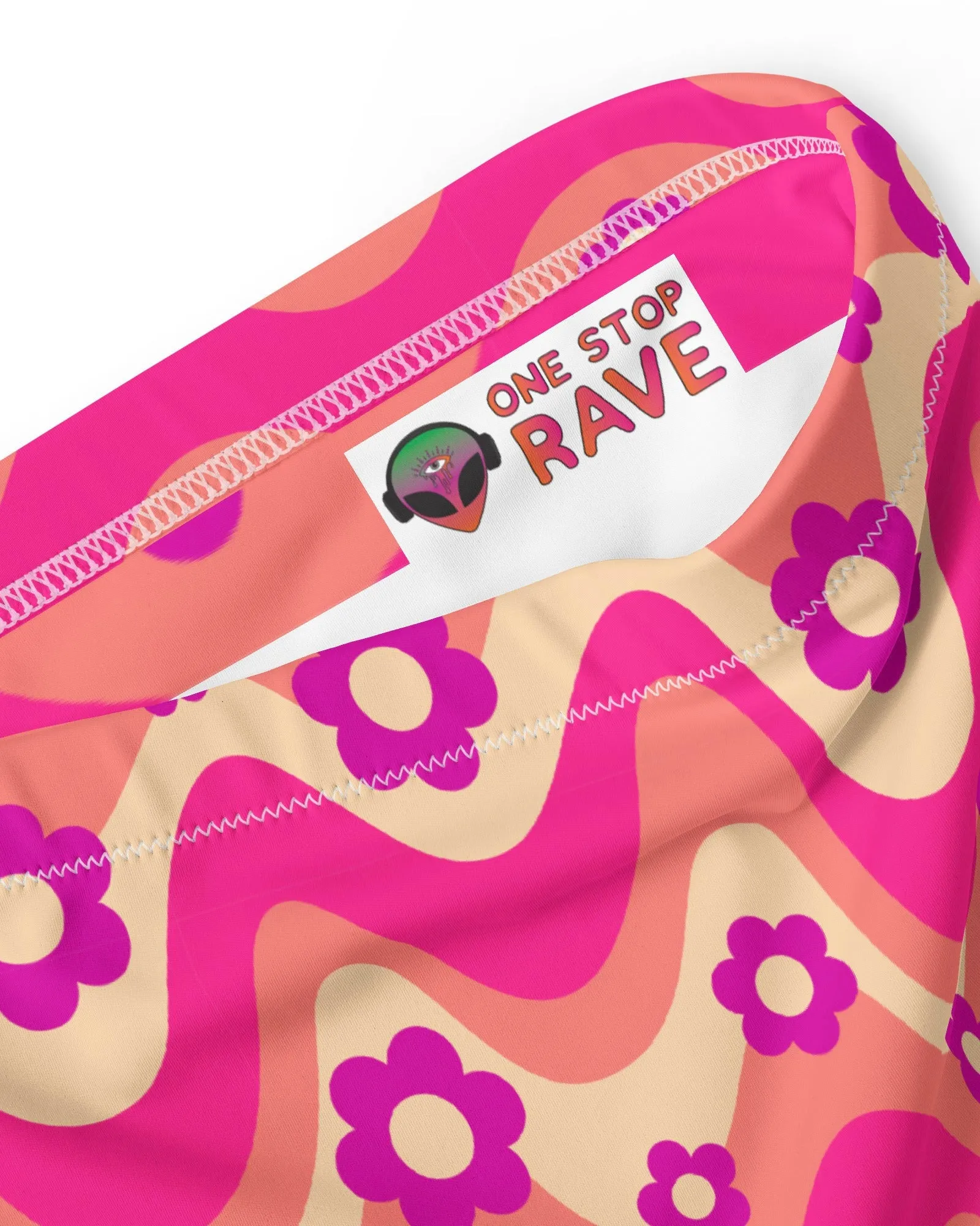 Flower Power Pink Recycled High Waisted Bottoms