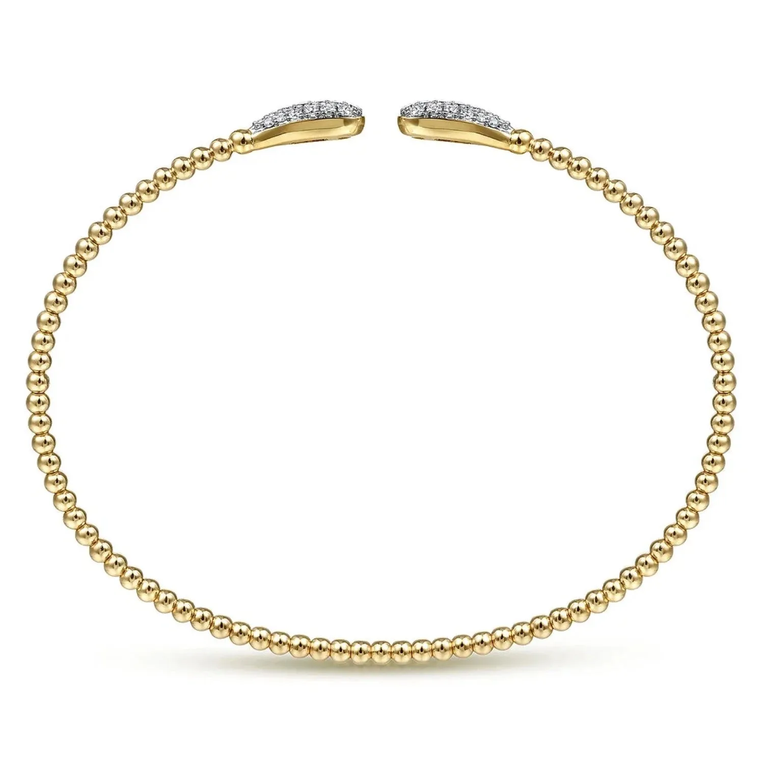 Gabriel & Co. Bujukan Pear Shaped Pave Diamond Bangle