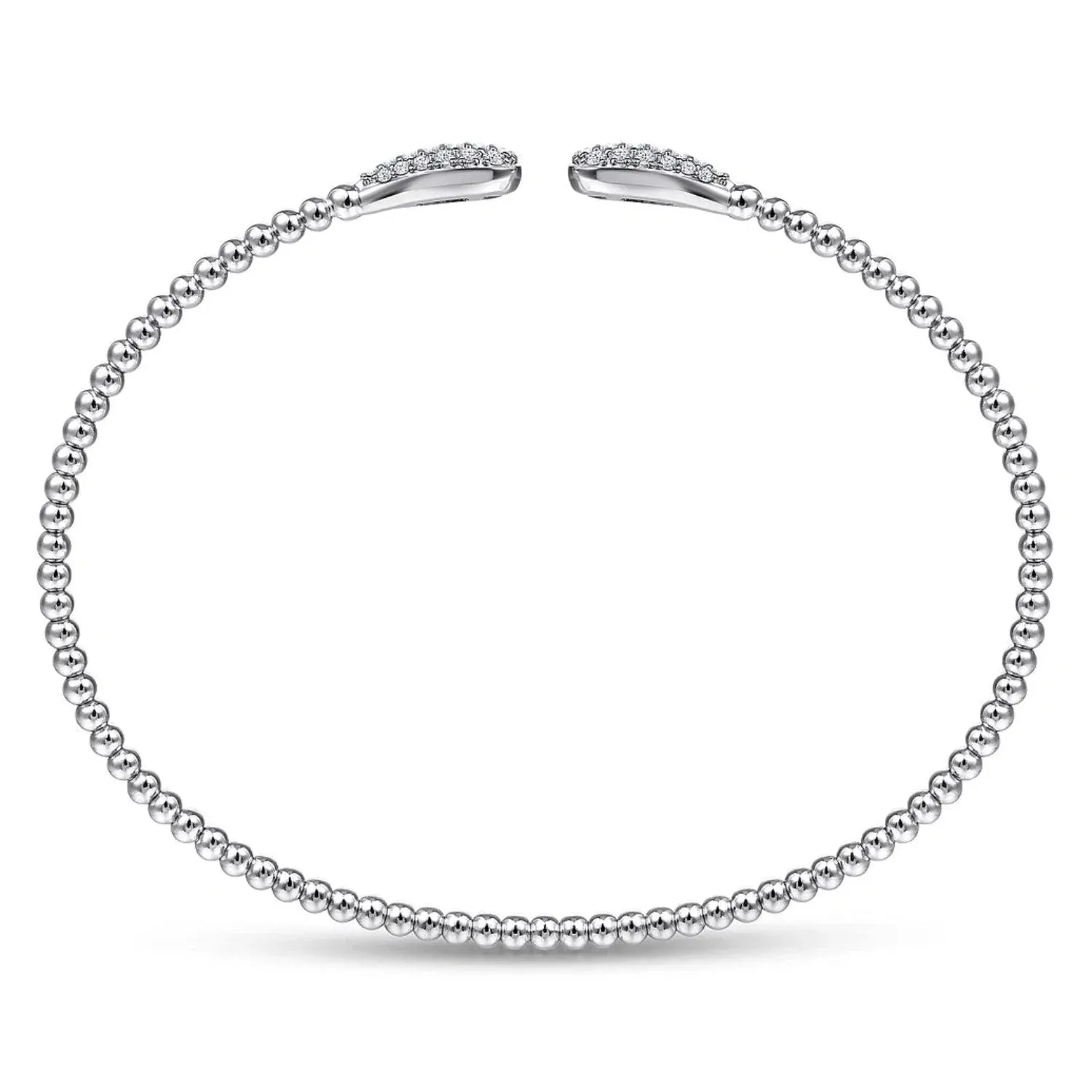 Gabriel & Co. Bujukan Pear Shaped Pave Diamond Bangle