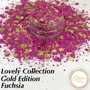 Glitter Boutique Lovely Collection Gold Edition - Fuchsia
