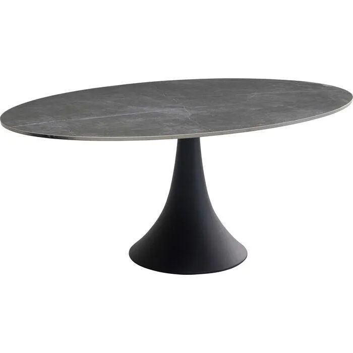 Grande Possibilita Black Oval Table