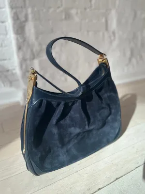 Gucci Vintage Suede Shoulder Bag