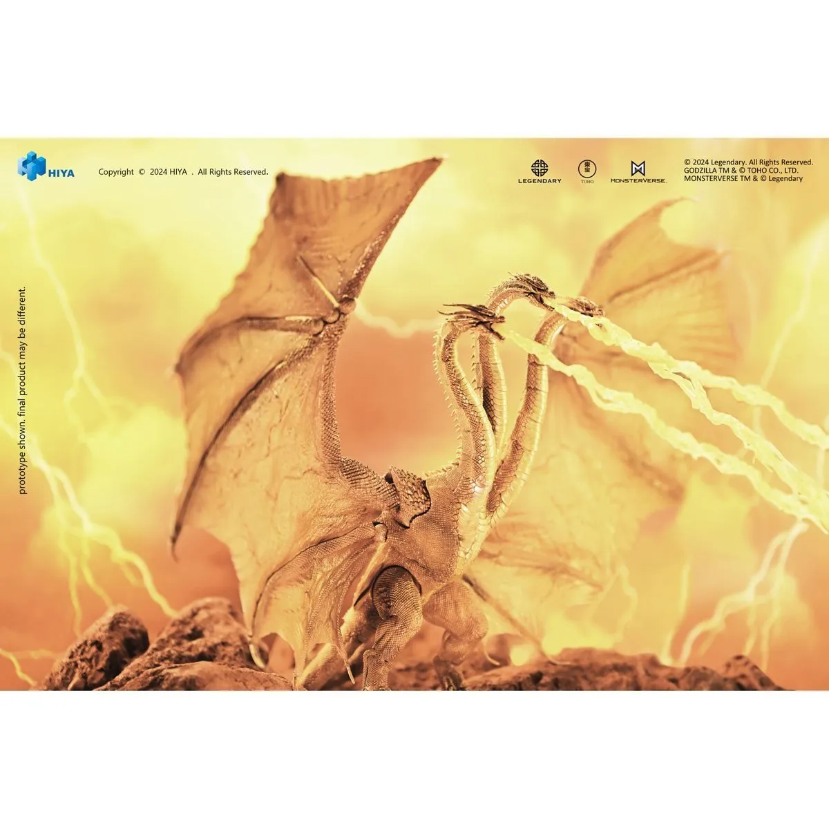 Hiya Toys Exquisite Basic Series Godzilla: King of the Monsters Gravity Beam King Ghidorah (Previews Exclusives) BIGGGGG