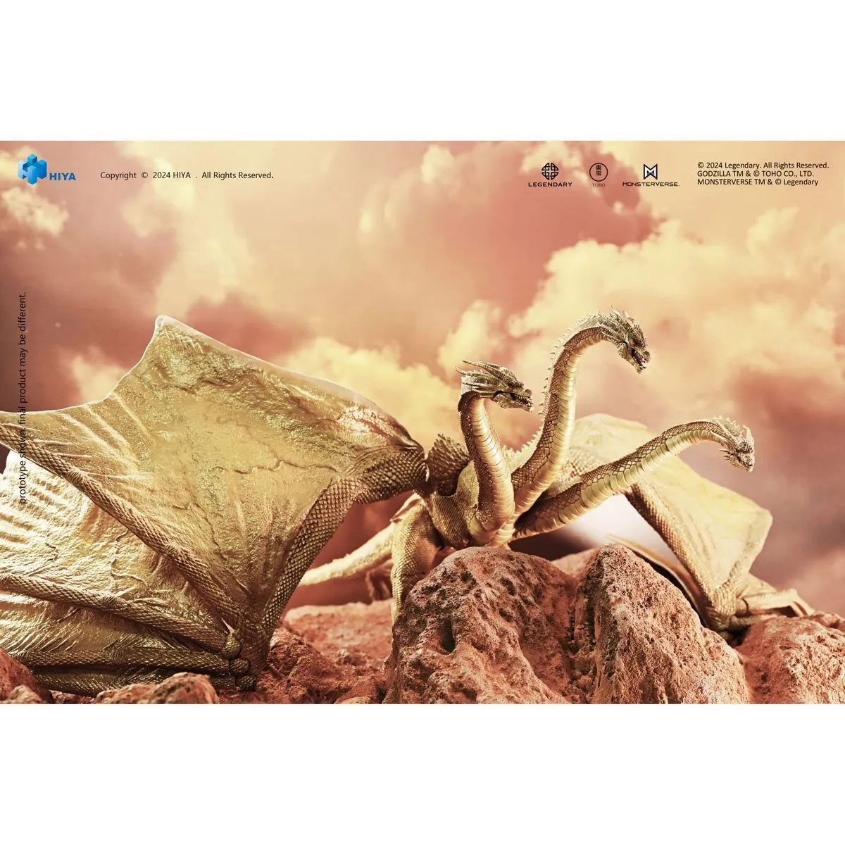 Hiya Toys Exquisite Basic Series Godzilla: King of the Monsters Gravity Beam King Ghidorah (Previews Exclusives) BIGGGGG