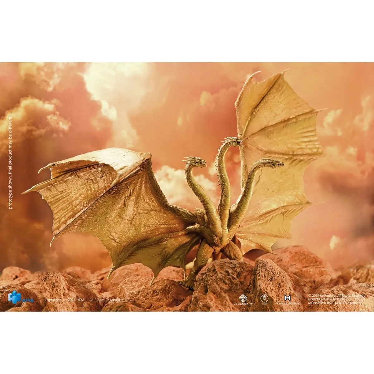 Hiya Toys Exquisite Basic Series Godzilla: King of the Monsters Gravity Beam King Ghidorah (Previews Exclusives) BIGGGGG