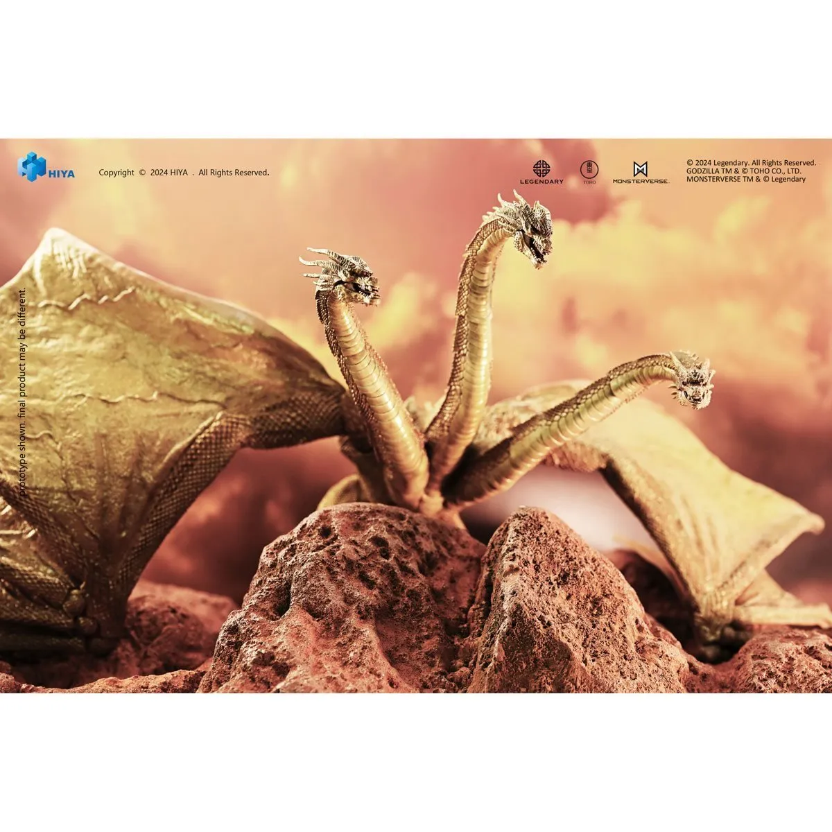 Hiya Toys Exquisite Basic Series Godzilla: King of the Monsters Gravity Beam King Ghidorah (Previews Exclusives) BIGGGGG