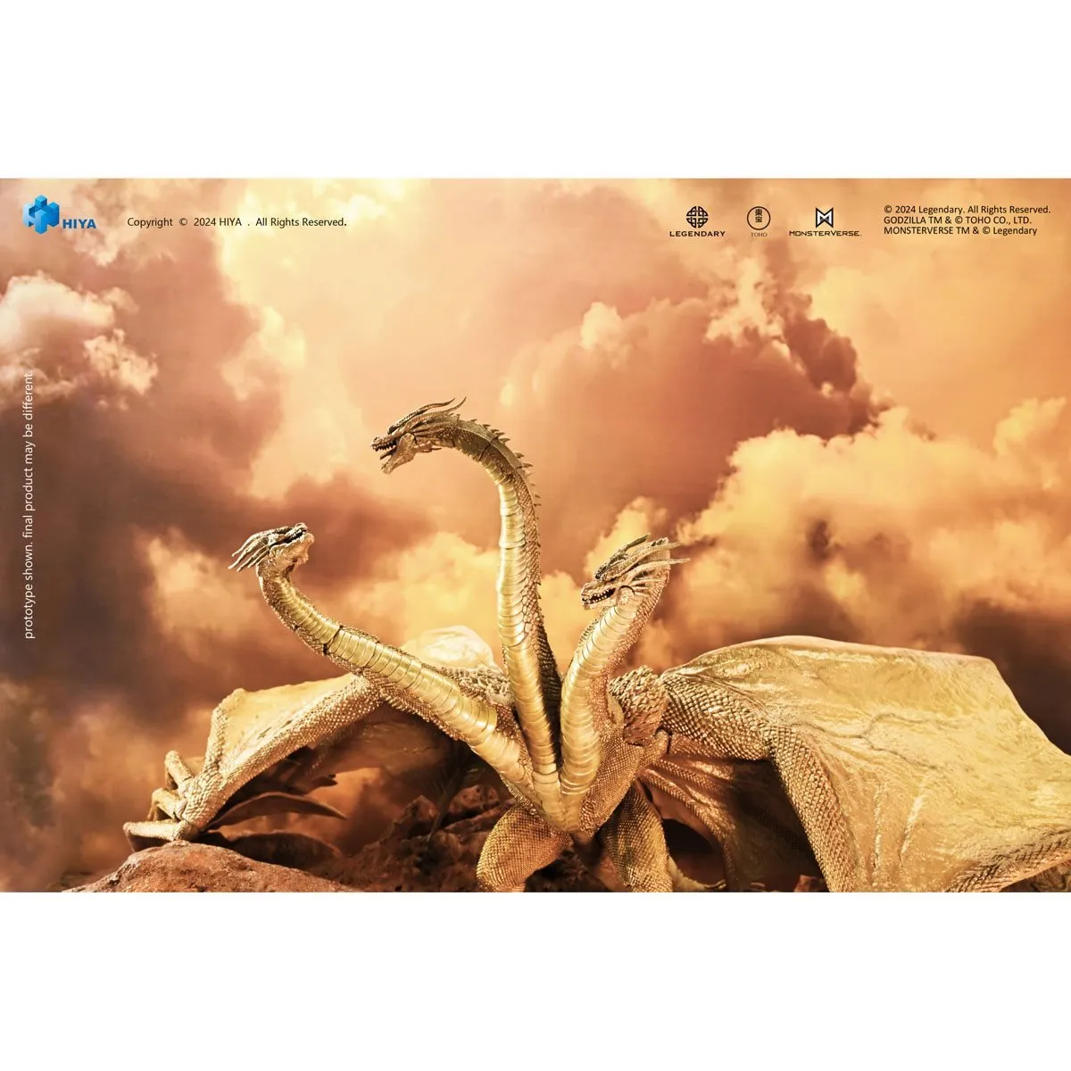 Hiya Toys Exquisite Basic Series Godzilla: King of the Monsters Gravity Beam King Ghidorah (Previews Exclusives) BIGGGGG