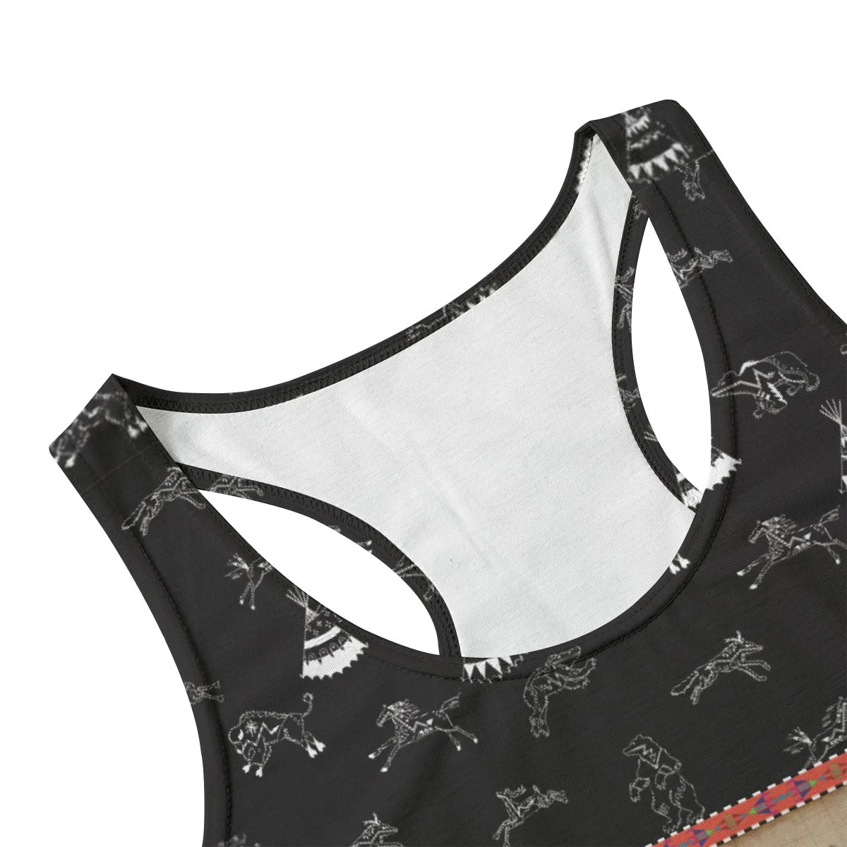 Horses Running Black Sky Eco-friendly Women's Tank Top