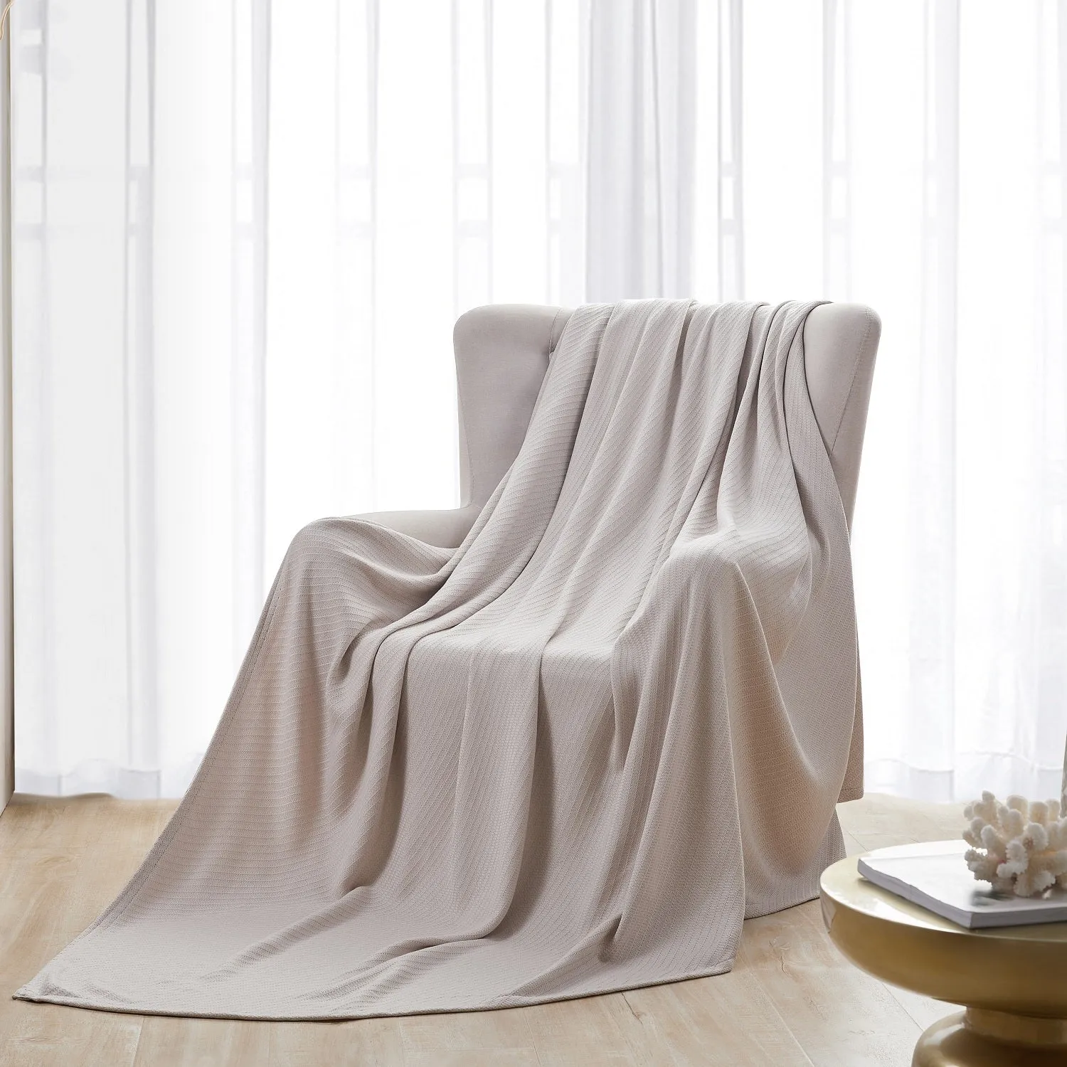 Hotel Grand Luxurious Thermal 100% Cotton Blanket