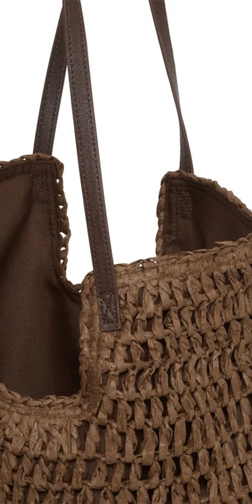 Ichi Raffia Handbag
