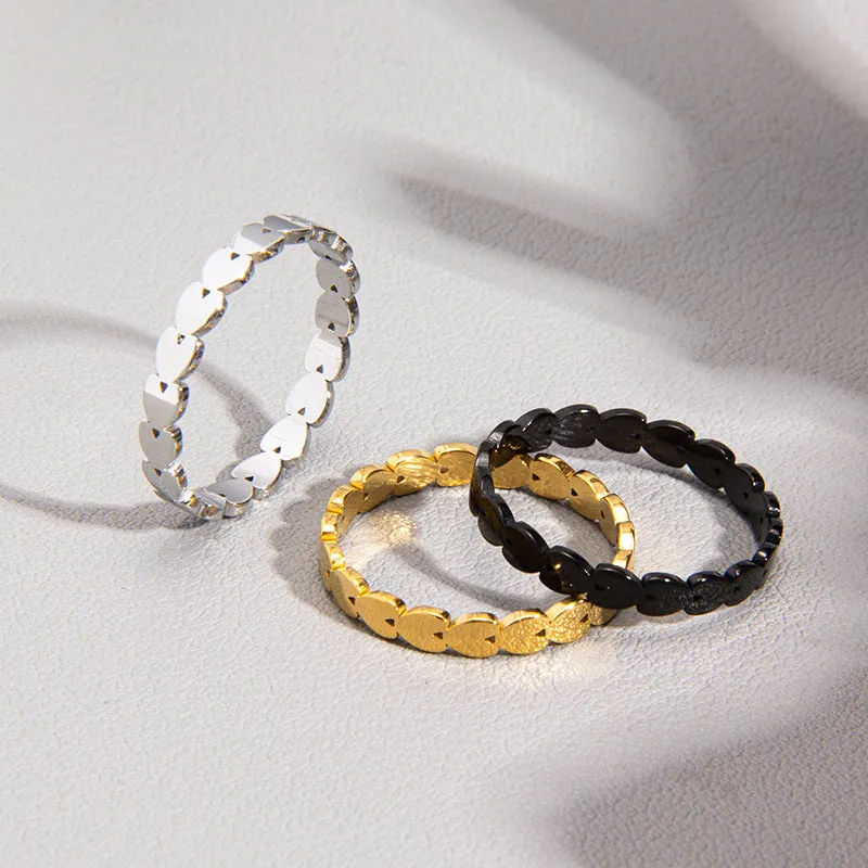 Infinite Love Titanium Steel Valentine's Day Couple Rings - Japanese Korean Style
