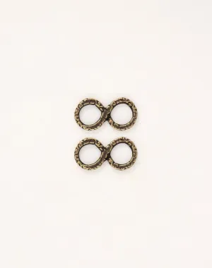 Infinity Swirl, 19x10mm, (2pcs)