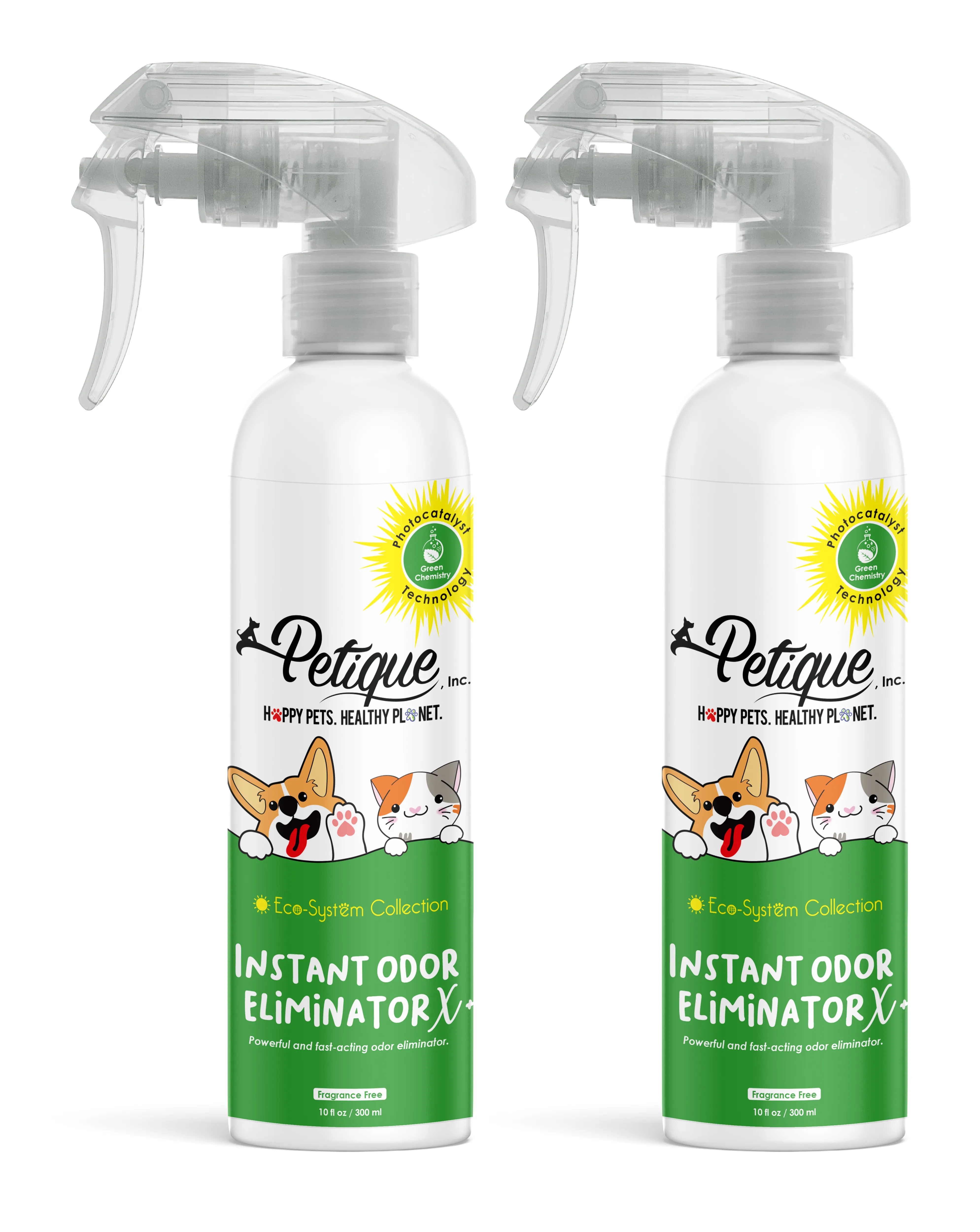 Instant Odor Eliminator X : Safe & Non-Toxic, Photocatalyst Technology, Pet Safe, Fragrance-Free - Removes Strong Pet Odors Fast