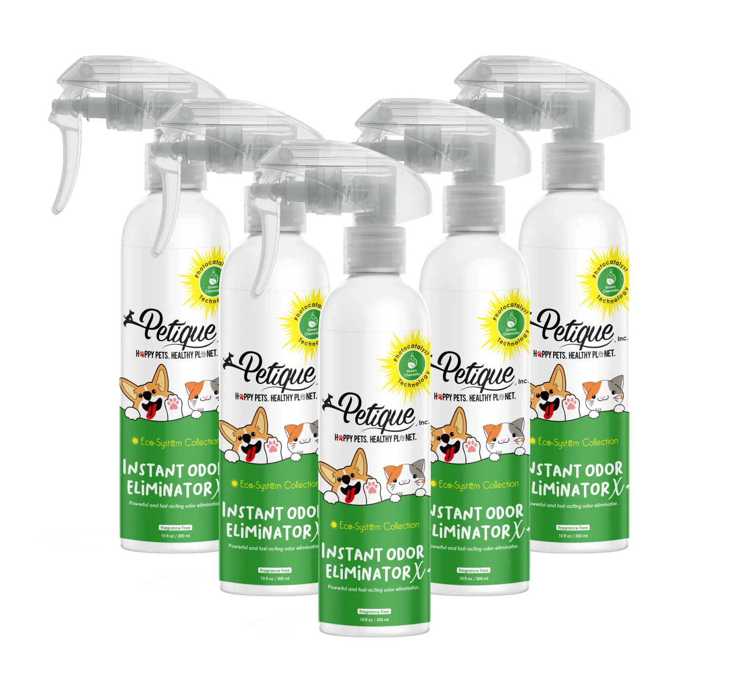 Instant Odor Eliminator X : Safe & Non-Toxic, Photocatalyst Technology, Pet Safe, Fragrance-Free - Removes Strong Pet Odors Fast
