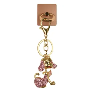 iOrigin Ring Grip/ Kick Stand   Acrylic Diamond Studded Dog Key Chain for Mobile Phones & Tablets