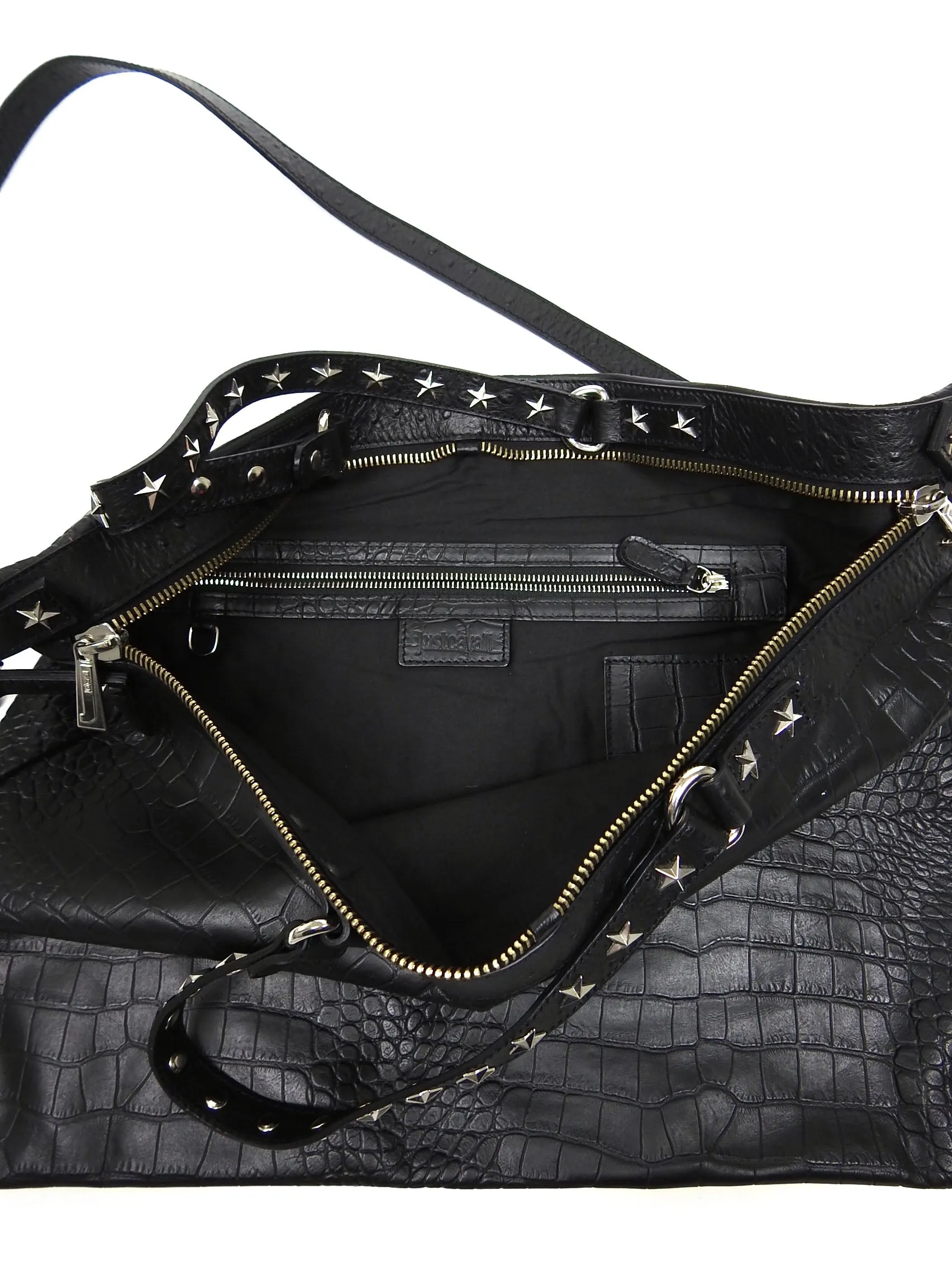 Just Cavalli Croc Embossed Bag