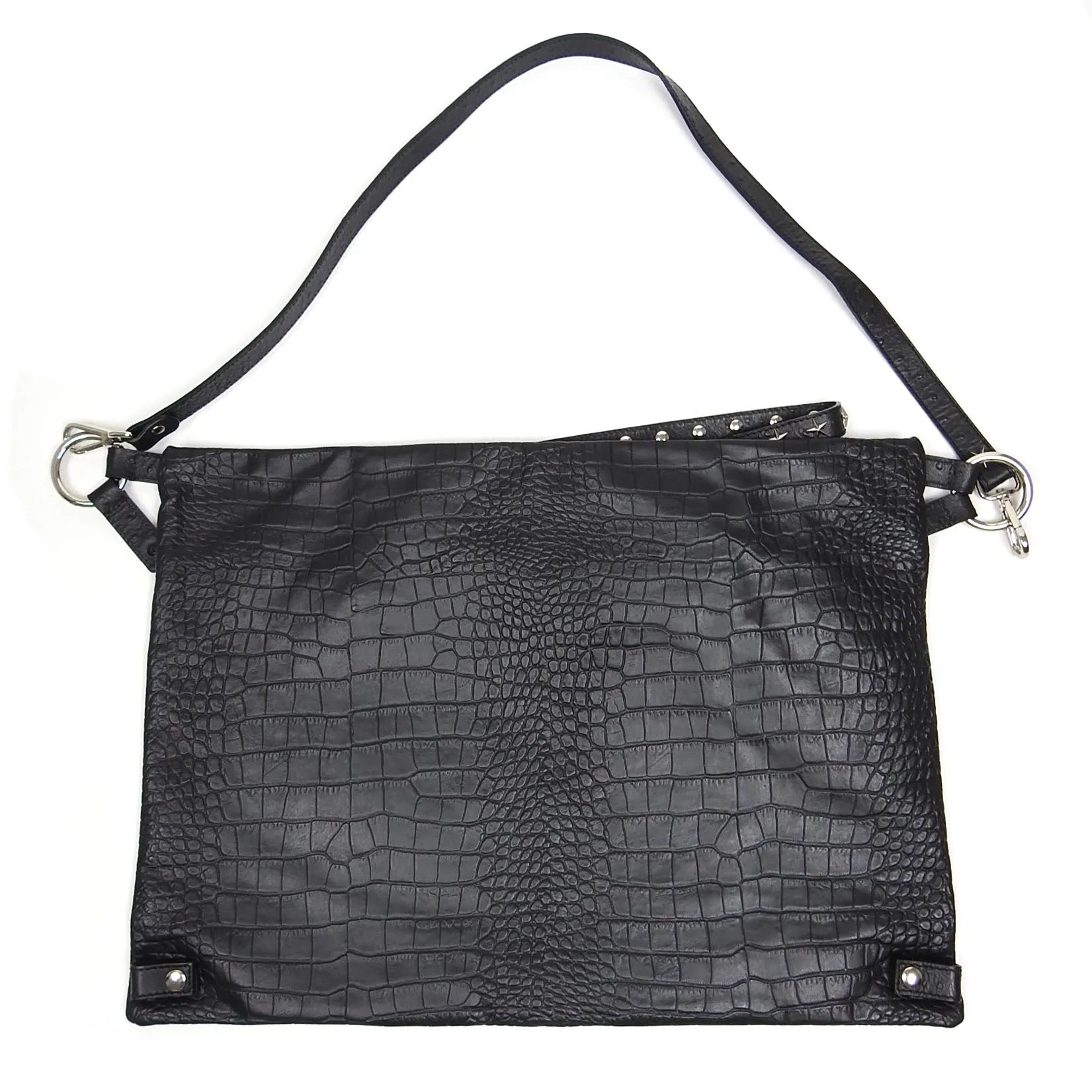 Just Cavalli Croc Embossed Bag