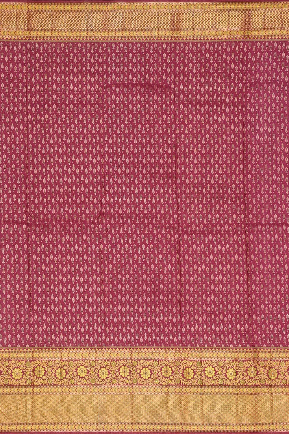Kanchipattu Light Parrot Green Brocade Saree