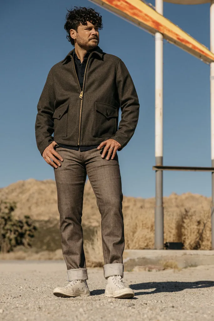 Kato Denim The Pen Slim 10.5 Oz Brown Raw