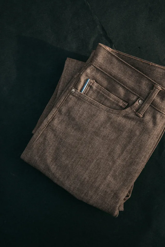 Kato Denim The Pen Slim 10.5 Oz Brown Raw