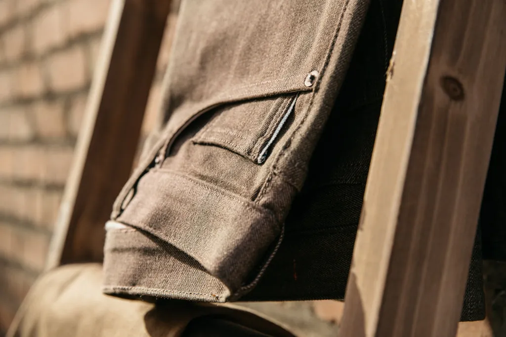 Kato Denim The Pen Slim 10.5 Oz Brown Raw