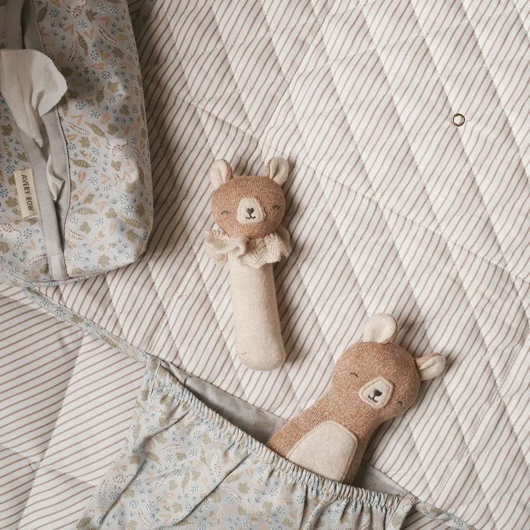 Knit Rattle - Brave Bear