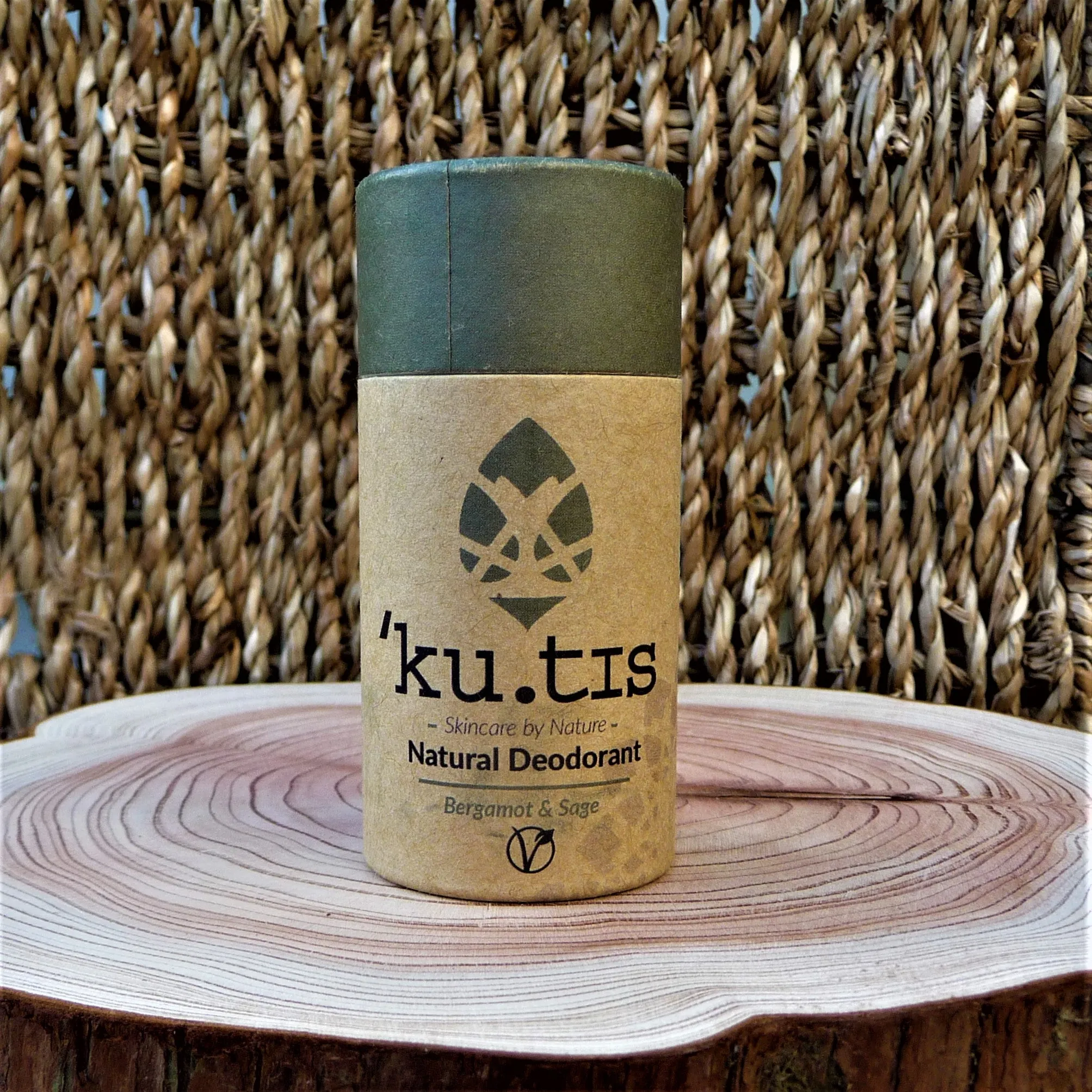 Kutis Natural Vegan Deodorant Stick - Bergamot & Sage