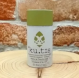 Kutis Natural Vegan Deodorant Stick - Lemongrass & Tea Tree - Bicarb Free
