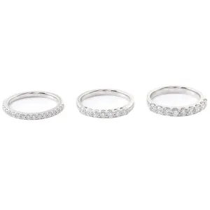Lab Diamond Stackable Wedding Bands