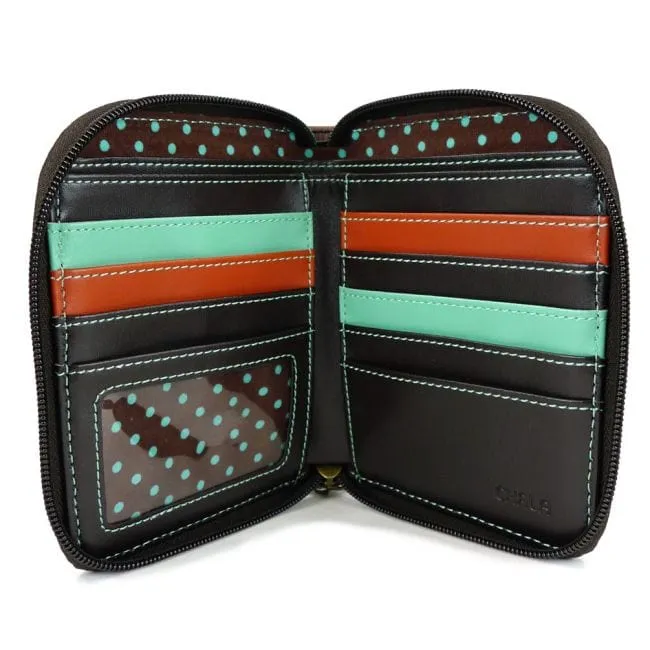 LAZZY CAT - Calico Kitty ZIP AROUND WALLET* by Chala