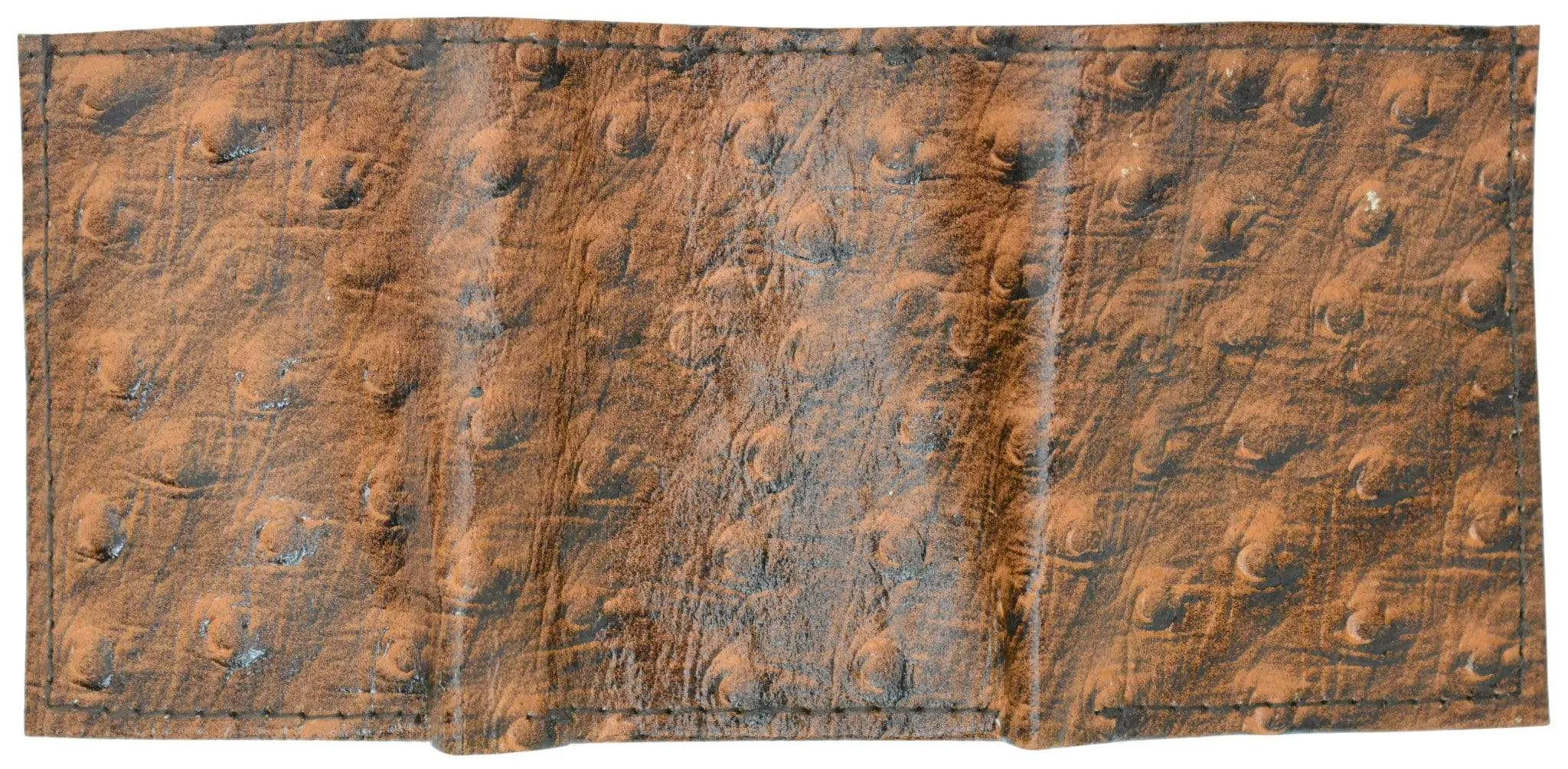 Leather Children Trifold Wallet Kids Ostrich Print 71825 OS