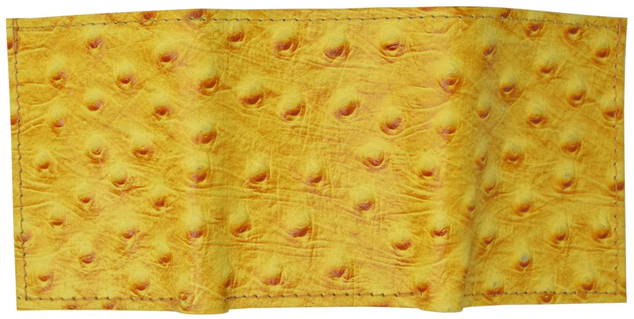 Leather Children Trifold Wallet Kids Ostrich Print 71825 OS